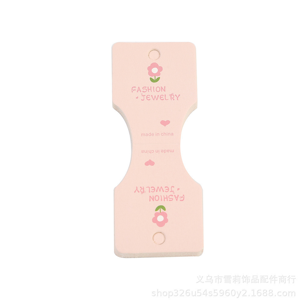 Nuevo engrosado doble doble cuerda de cabello de mariposa de color tarjeta de papel de dibujos animados niños cuerda de cabeza de embalaje de tarjetas con joyas image 5