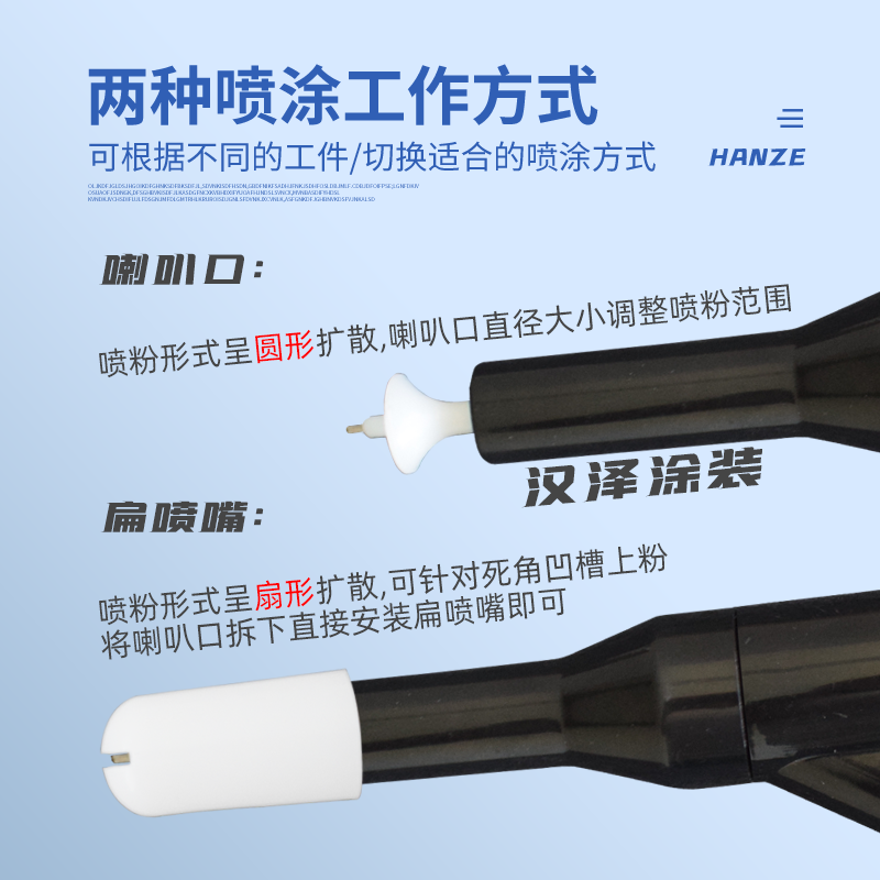 RZ红诺信静电喷枪 手动自动喷粉枪 斜进粉喷塑静电喷涂机粉末喷涂