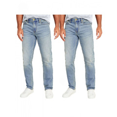 2 Pack men's Flex Stretch Slim Straight Jeans (31)牛仔裤跨境