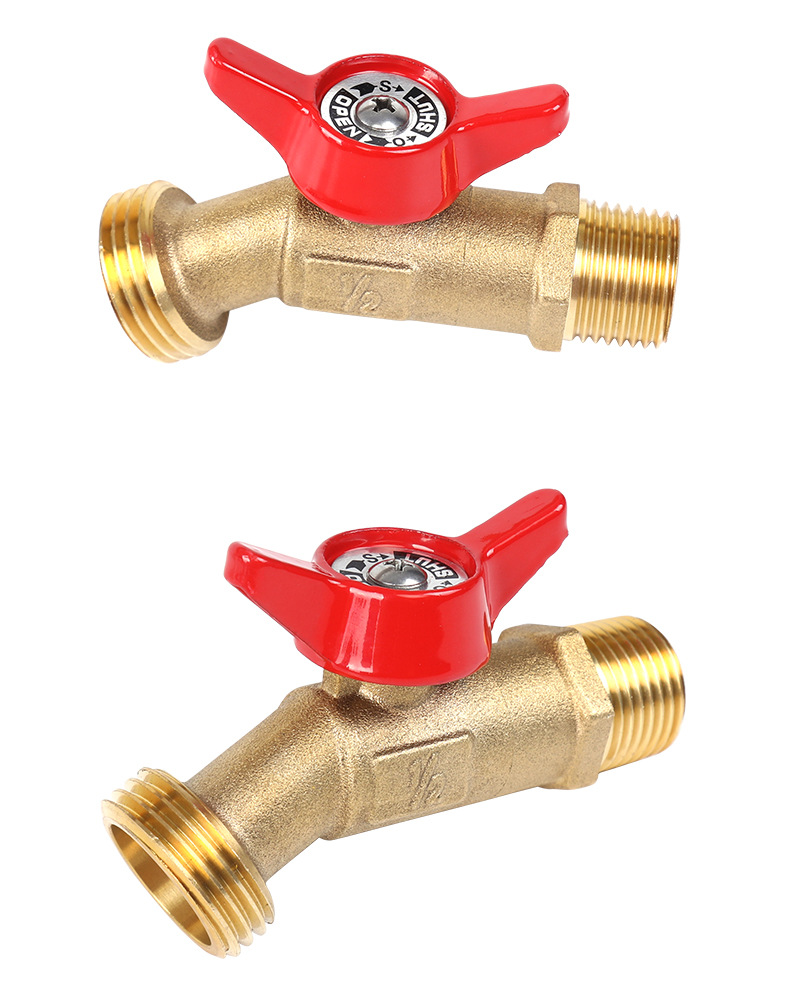 Cross-border Amazon temu brass garden hose valve faucet with ton bucket lid butterfly American standard faucet factory undefined