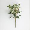 Simulation flower silver edge leaf simulation green plant leaves handmade flower art fake flower plant wall decorative ornaments with material wholesale