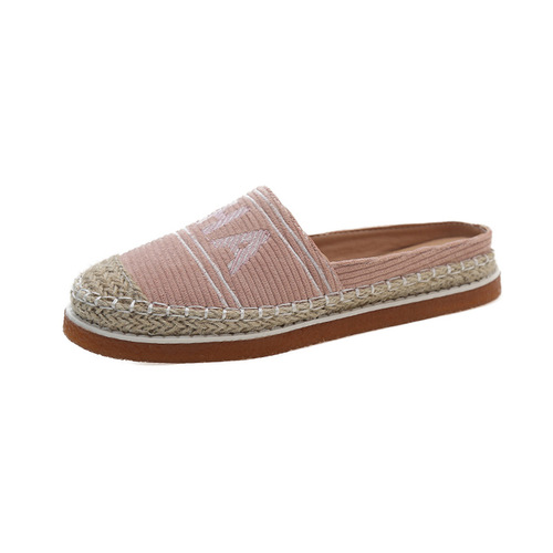 Fisherman's shoes, women's head half slippers, women's spring new style, flat slip-on casual slippers, wholesale