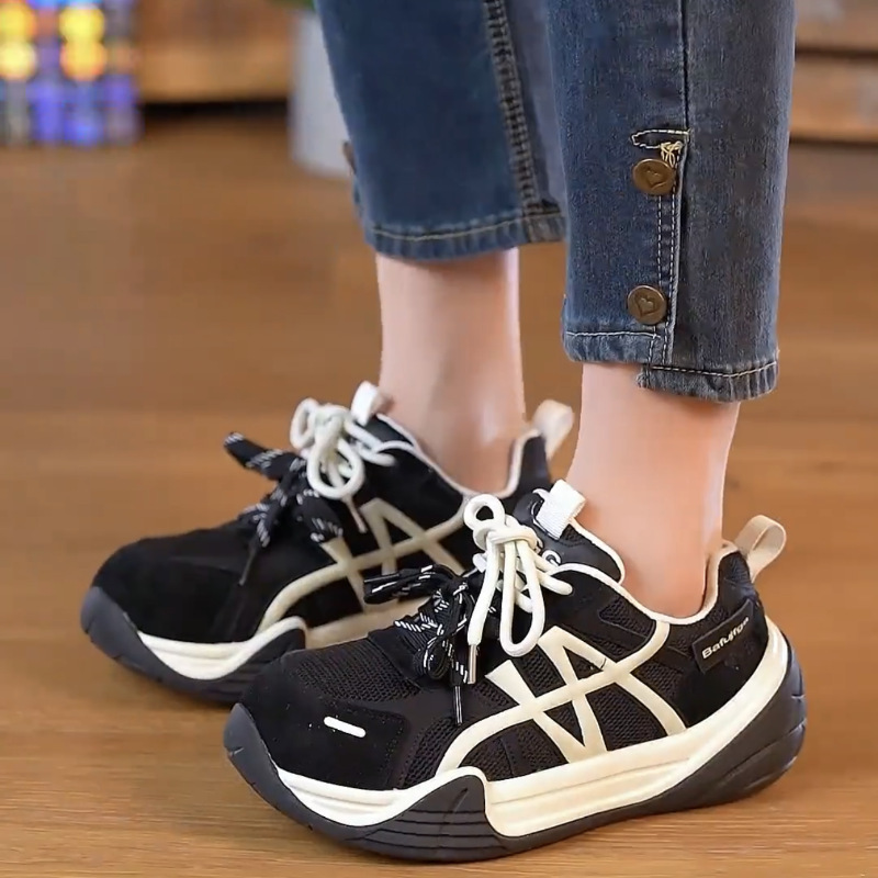Retro Thick-Soled Casual Shoes for Women with a Height Increase of 6cm, 2026 Spring New Style, Versatile and Cute Big-Toe Shoes, Running Sneakers Retro Thick-Soled Casual Shoes for Women with a Height Increase of 6cm, 2026 Spring New Style, Versatile and Cute Big-Toe Shoes, Running Sneakers