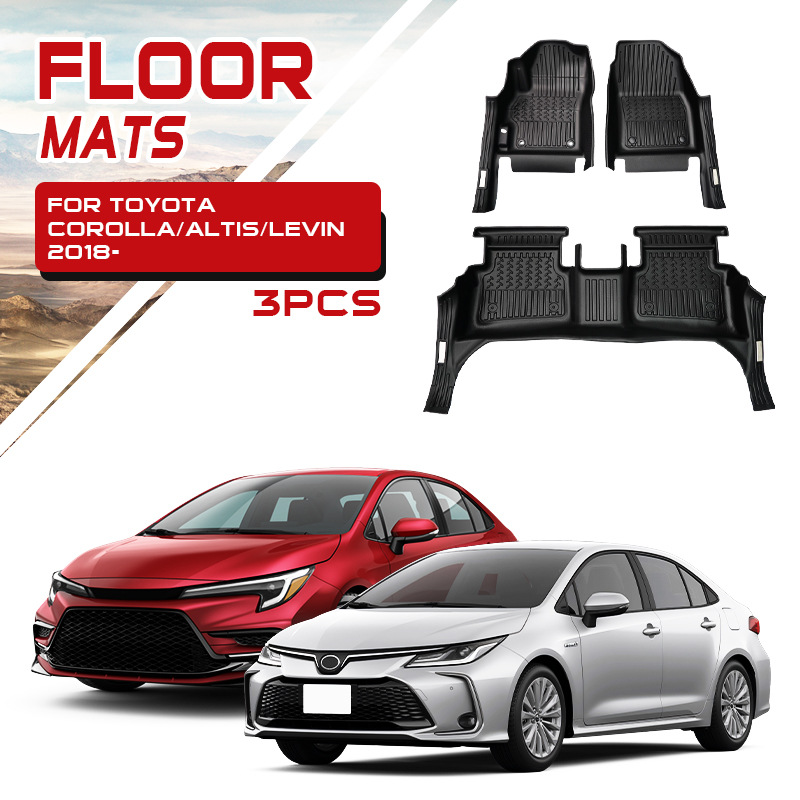 TXR para ToyotaCorolla Corolla Car FloorMat alfombra de piso CarMat especial TPE almohadilla de pie