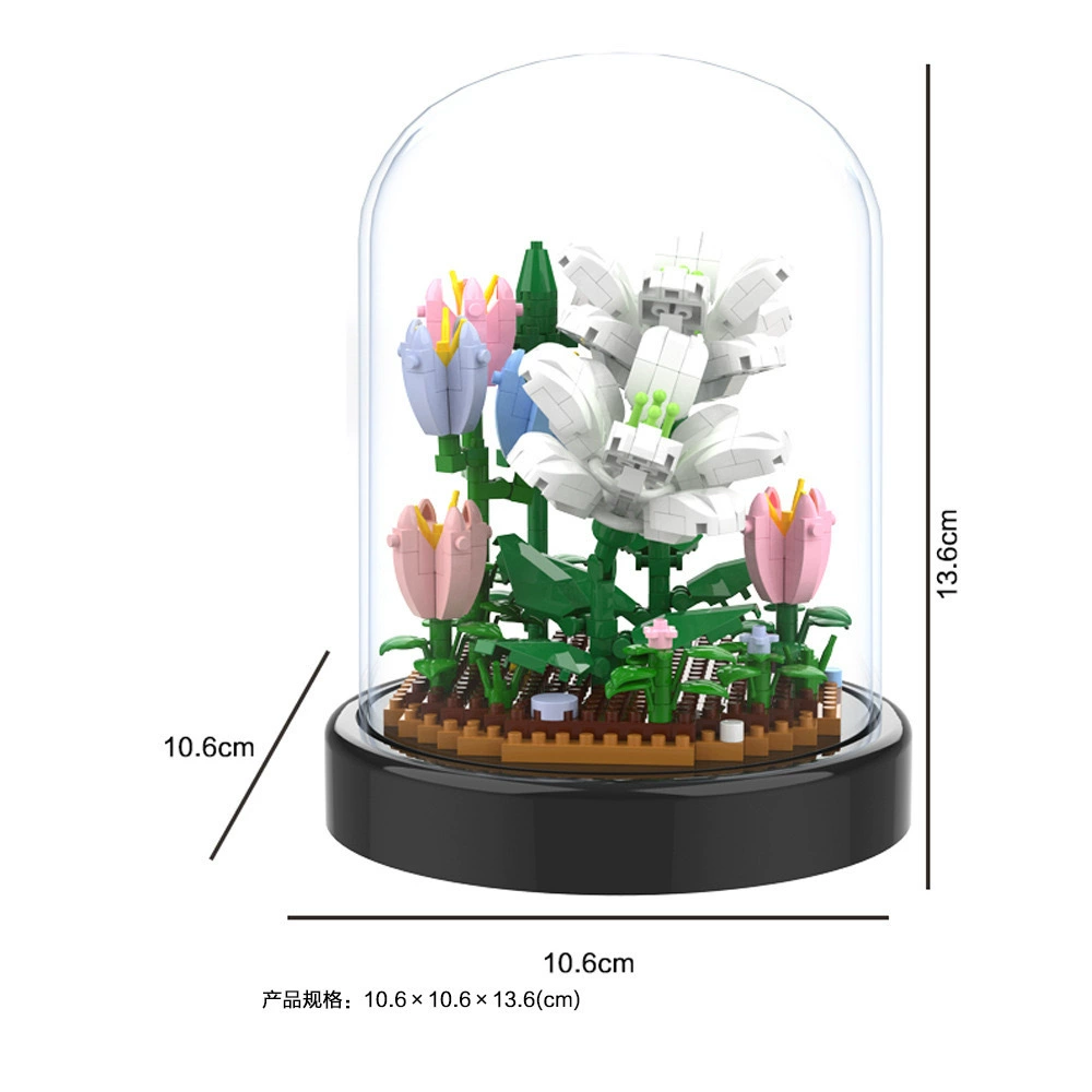 Constructor Lego Sunflower Micro Building Kit, Lighted Dome Display, Multi-Color Variants