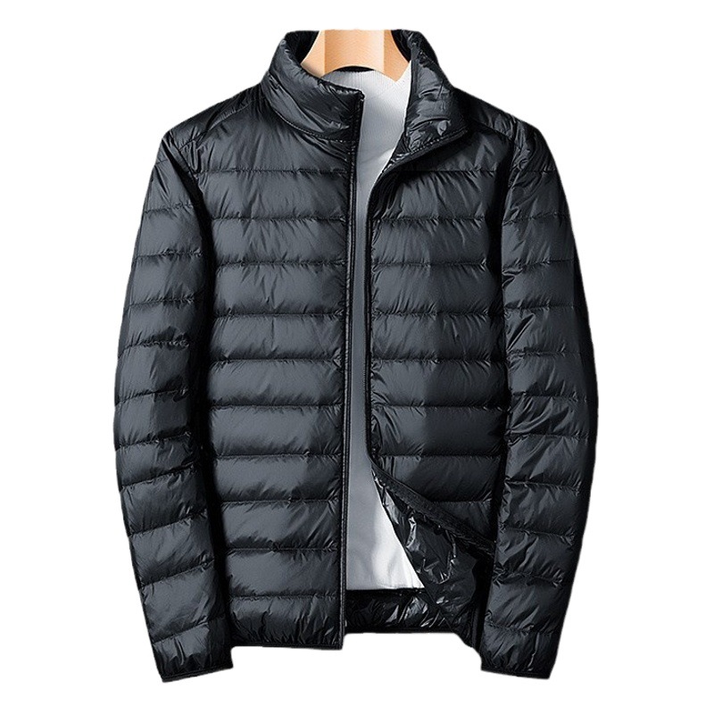 2023 Otoño e Invierno collar de pie de los hombres chaqueta acolchada de algodón de plumas ligeras chaqueta acolchada de algodón cálido moda chaqueta casual pareja abrigo moda