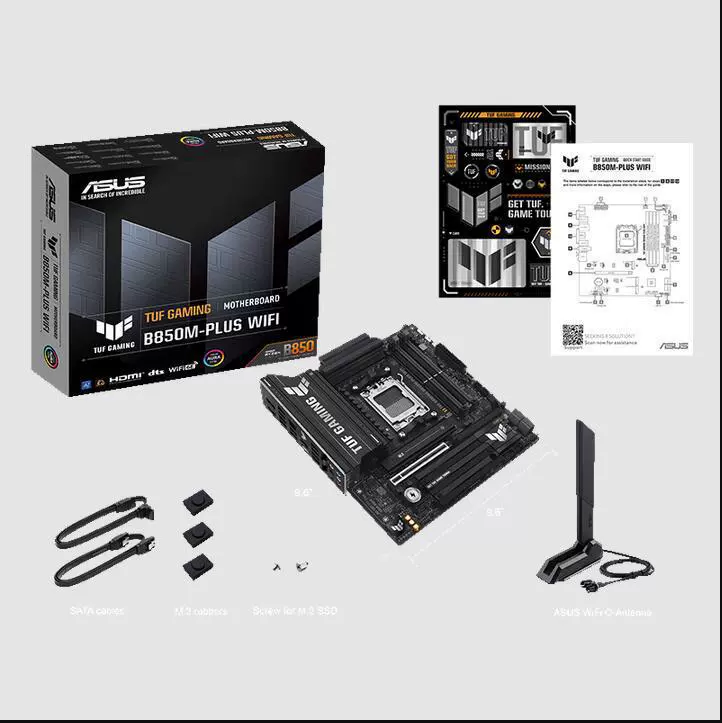 ASUS TUF GAMING B850M PLUS WIFI «тяжёлый стрелок» материнская плата AM5, подходит для 9700X/9800X3D