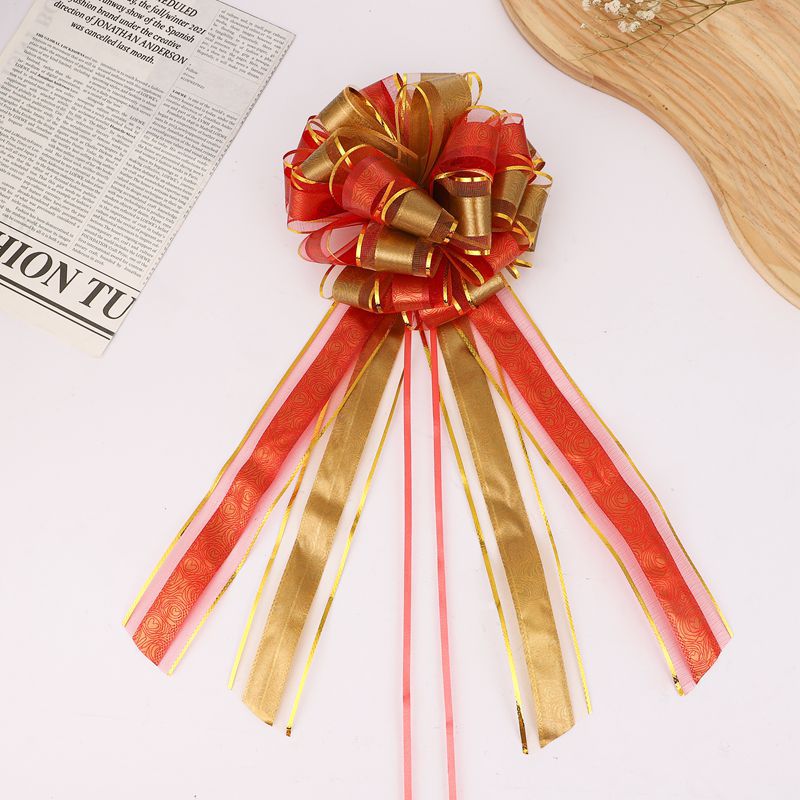 Transfronterizo 50 hilo de nieve de doble capa Rosa esférica larga cola Garland Navidad vacaciones decoración regalo embalaje mano Garland color