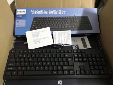 フィリップスk234有線キーボード家庭用ビジネスオフィスゲーム耐久性ノートパソコンデスクトップパソコン汎用usb|undefined
