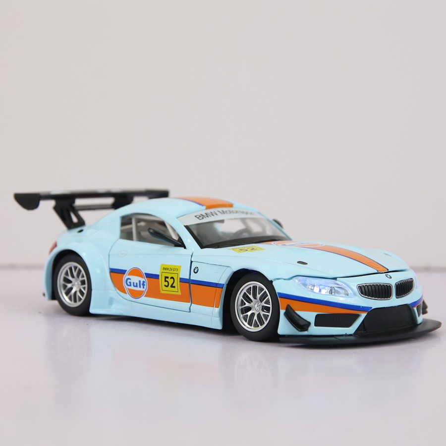 彩珀 Realistic racing car, car model with light music, toy car, Birthday gift