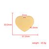 Sophisticated pendant stainless steel heart-shaped heart shaped, necklace, accessory, 33mm, mirror effect