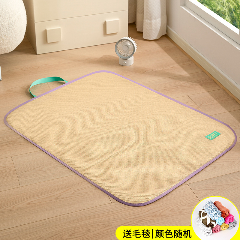 도파민 대비 컬러 매트 보라색 + 담요