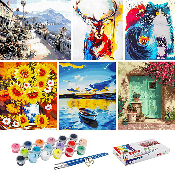 diy number Oil Painting wholesale Amazon The main push colour angel Hand drawn Filling wholesale dz Cross border one piece agency