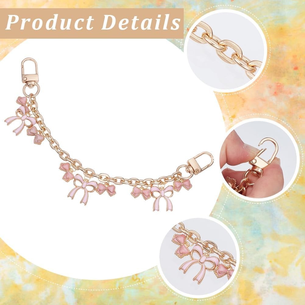 Cadena Decorativa de Metal para Bolso con Función de Extensión