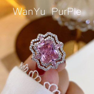 French retro palace style lace pink big stone anti-exposure collar pin buckle high-end fixed clothes Pin Pin