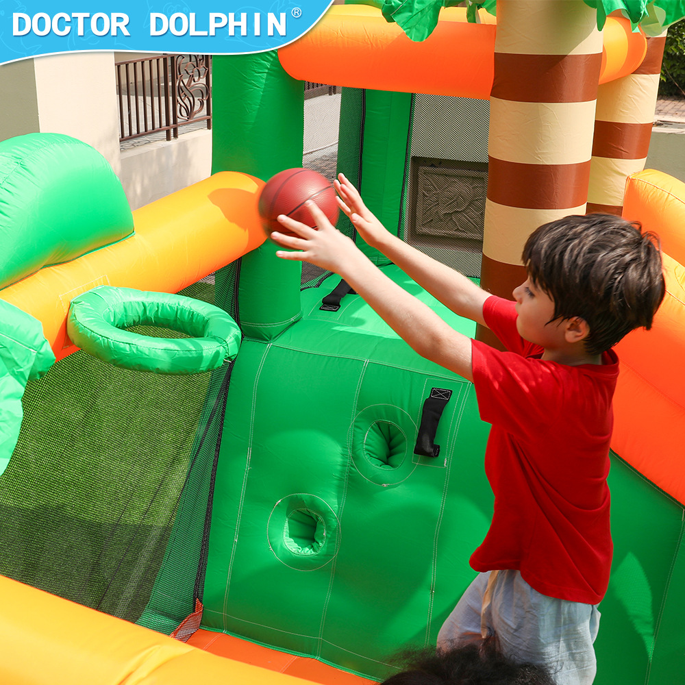 Dr. Pig inflatable castillo pequeño parque infantil inflatable diapositivos inflables cama de salto de venta caliente transfronteriza castillo inflatable doméstico