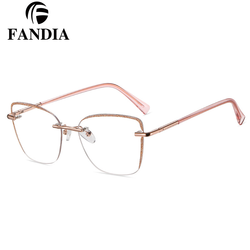 91742 nuevo modelo explosivo para atacar el diseño sin marco con borde brillante simple y versátil de la fábrica de enfoque de moda mujer spot