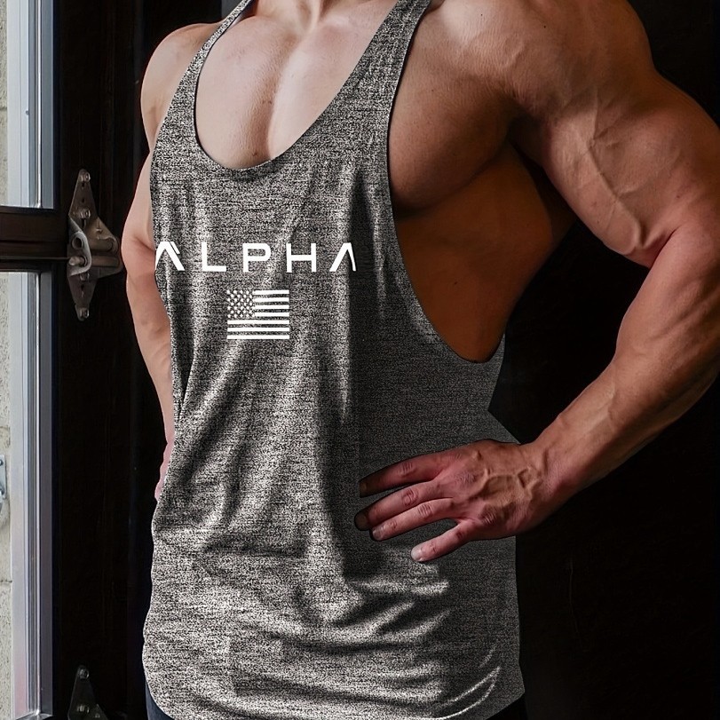 Men's Fitness Vest Loose Sleeveless Top For Sports Running Basketball Training_viptrois.com