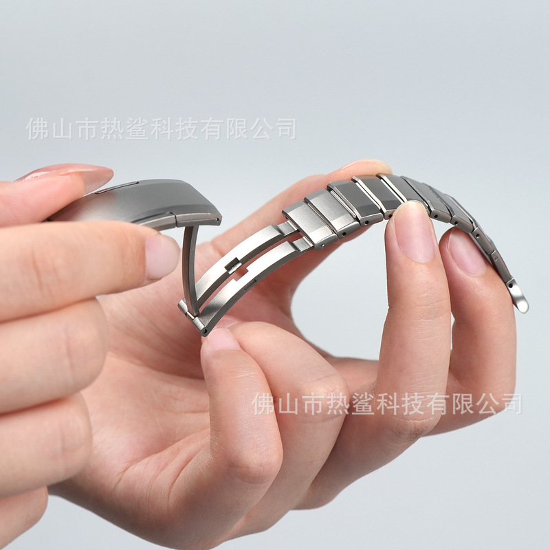 Applewatch10 Apple watch チタンメタルウルトラ 2 プレミアムステンレススチールクイックリリースブレスレットに適しています。|undefined