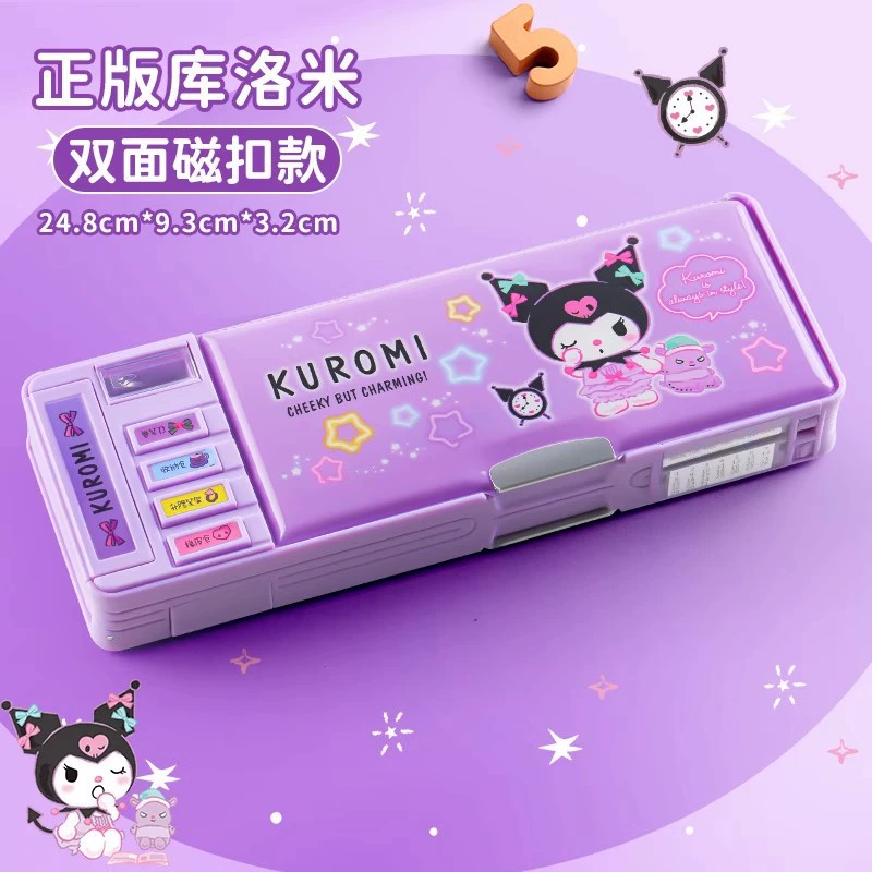 Пенал Sanrio, универсальный высокого качества, многостилевой (Kuromi, Melody) с кодовым замком