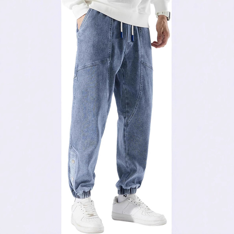 European and American 2025 New Products Amazon Cross-Border Foreign Trade Summer Casual Men's Jogging Jeans