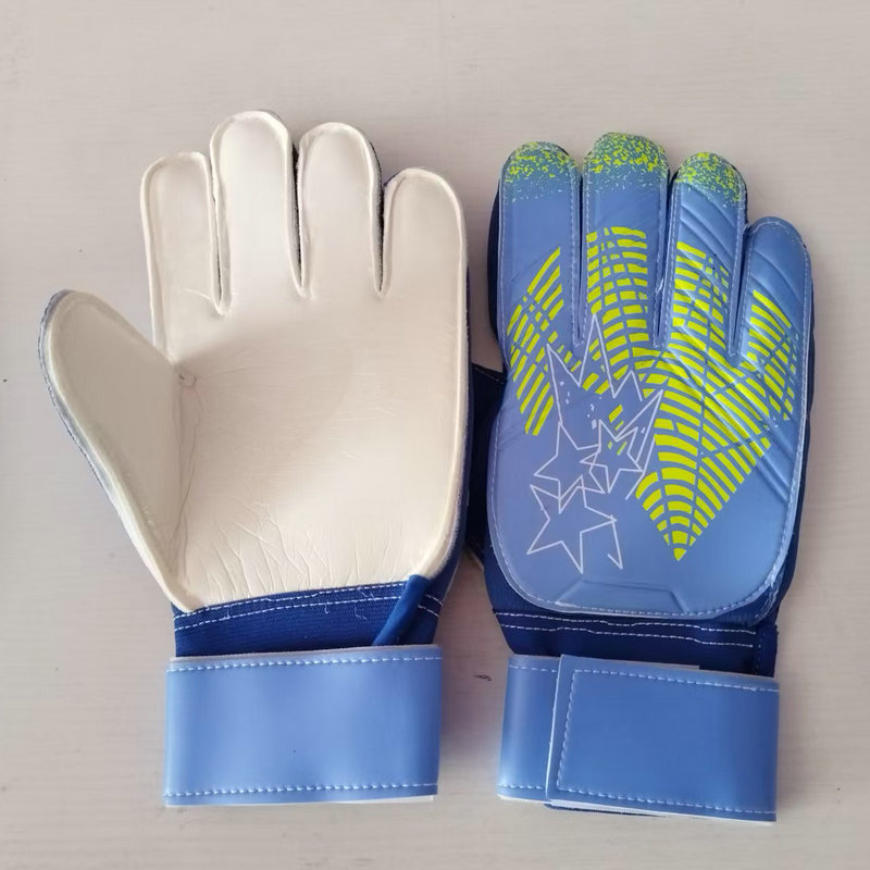 Guantes de portero de fútbol para niños y adultos, estudiantes de primaria, con protección para los dedos, guantes de portero de látex antideslizantes para entrenamiento para niños.