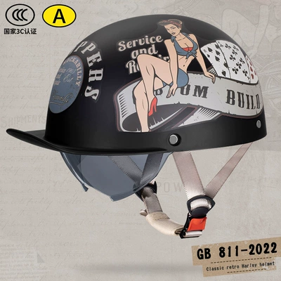 Motosiklet kaskı (dəbilqə) – Electric Car Scoop Helmet Helmet - matte-black-poker-decals