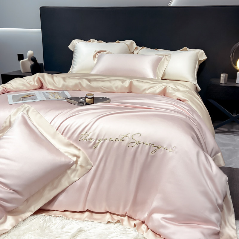 Lenzing Tencel Bedding Set Luxury Summer Cool Ice Silk Duvet Cover_voghion.com