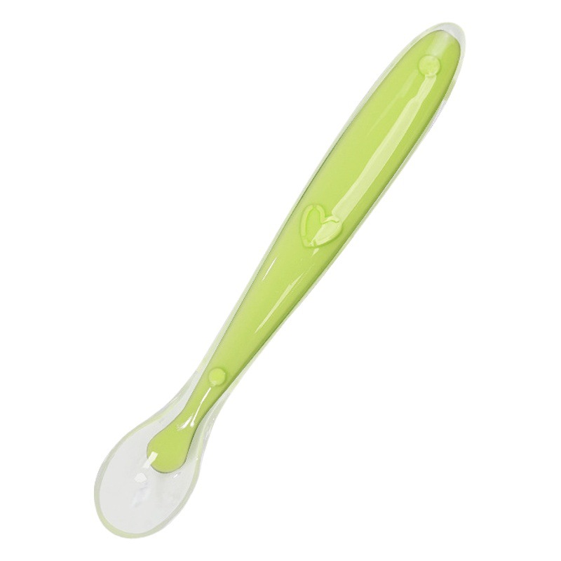 Baby Silicone Spoon Soft Head Spoon Baby Training Spoon Children's Tableware Baby Food Feeding Tableware Complementary Feeding Spoon