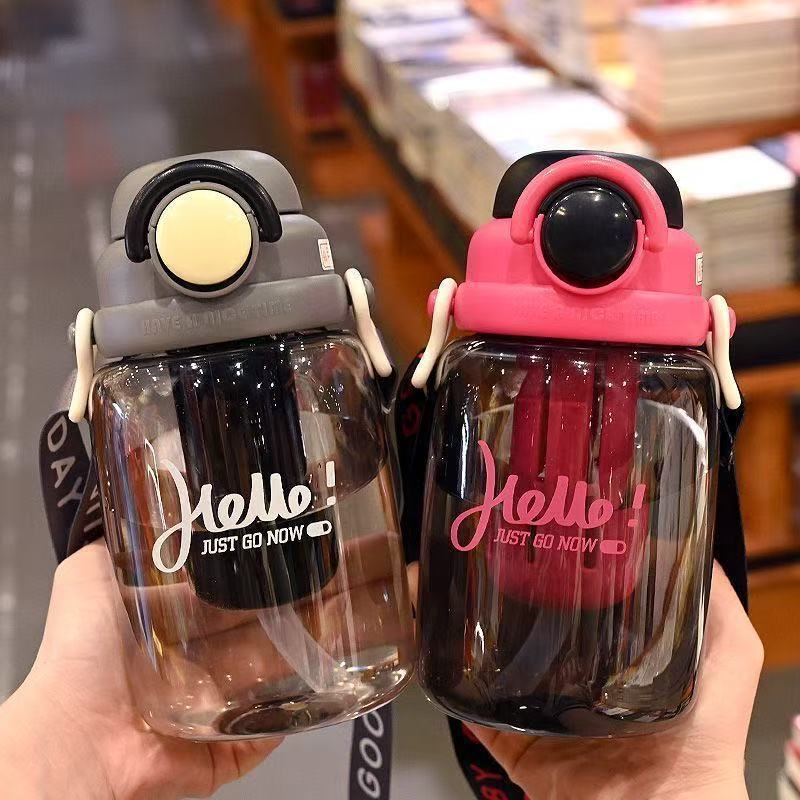 Summer New Internet Celebrity Juice Plastic Cup Tea Separation Straw Cup Student Girl High Color Value Kettle