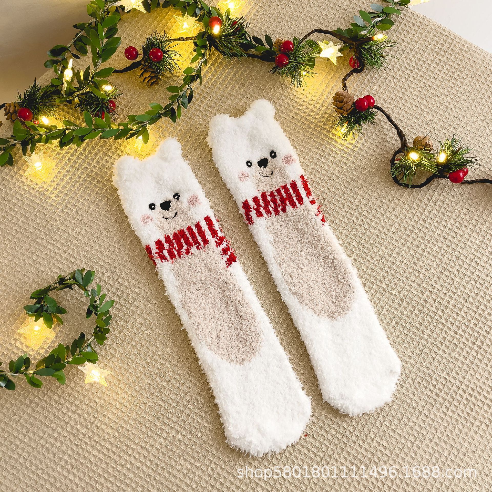 Calcetines Navidad Coral - Invierno Abrigados image 6