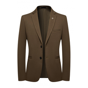 Business Casual Suit Men's 2022 Spring and Autumn New Men's Suit Spandex Blended Single Western Men's Casual Suit Jacket