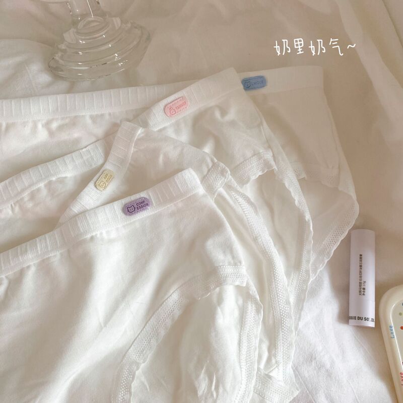 Pure Milk Bubble ~ Class A Baby Cotton Japanese Cute Girl Underwear Pure Desire Underwear Women's Pure Cotton Antibacterial Summer Thin