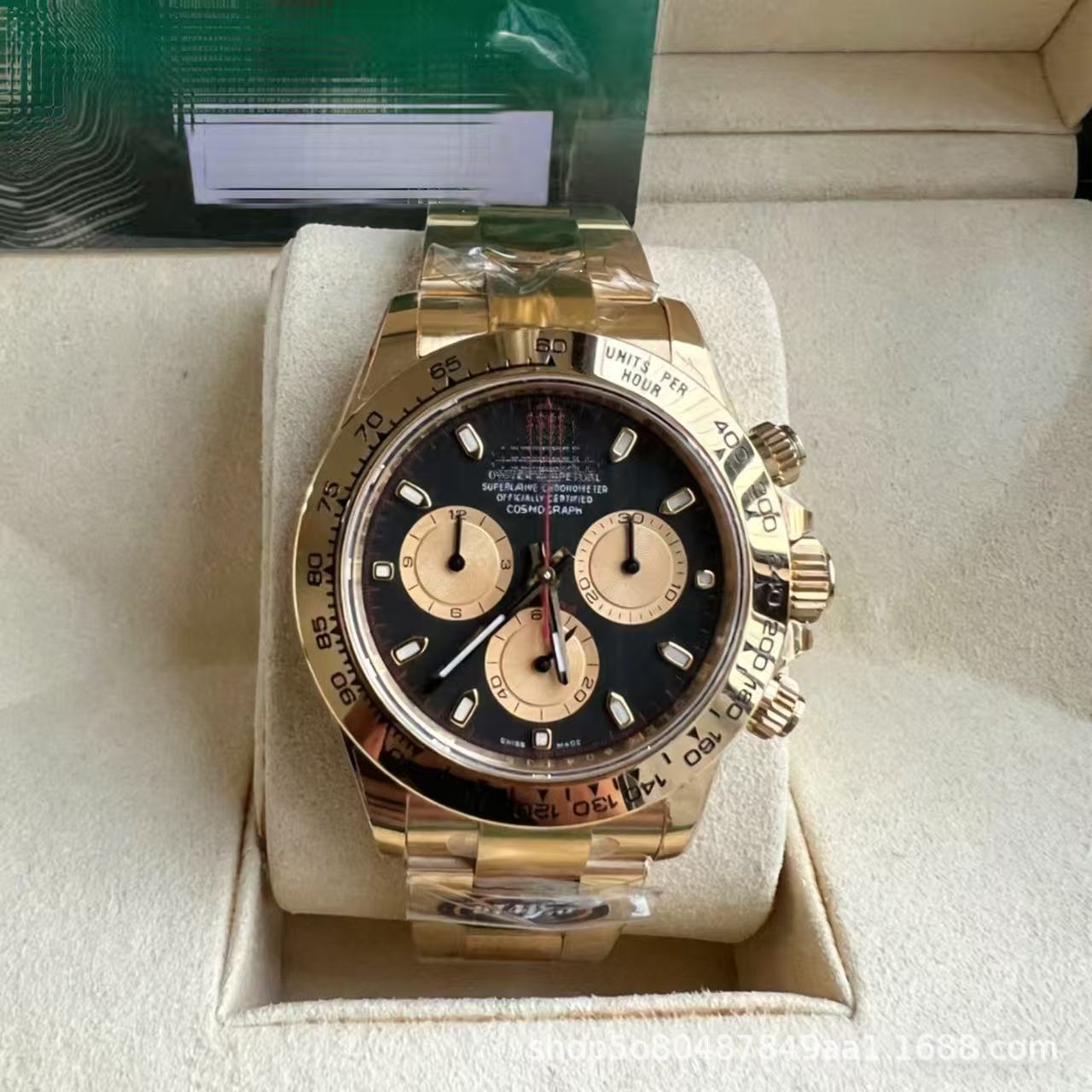 Laojia Cosmic Chronograph Ditona fábrica de relojes limpios Panda Diyu Wenle con el mismo reloj mecánico de acero para hombres