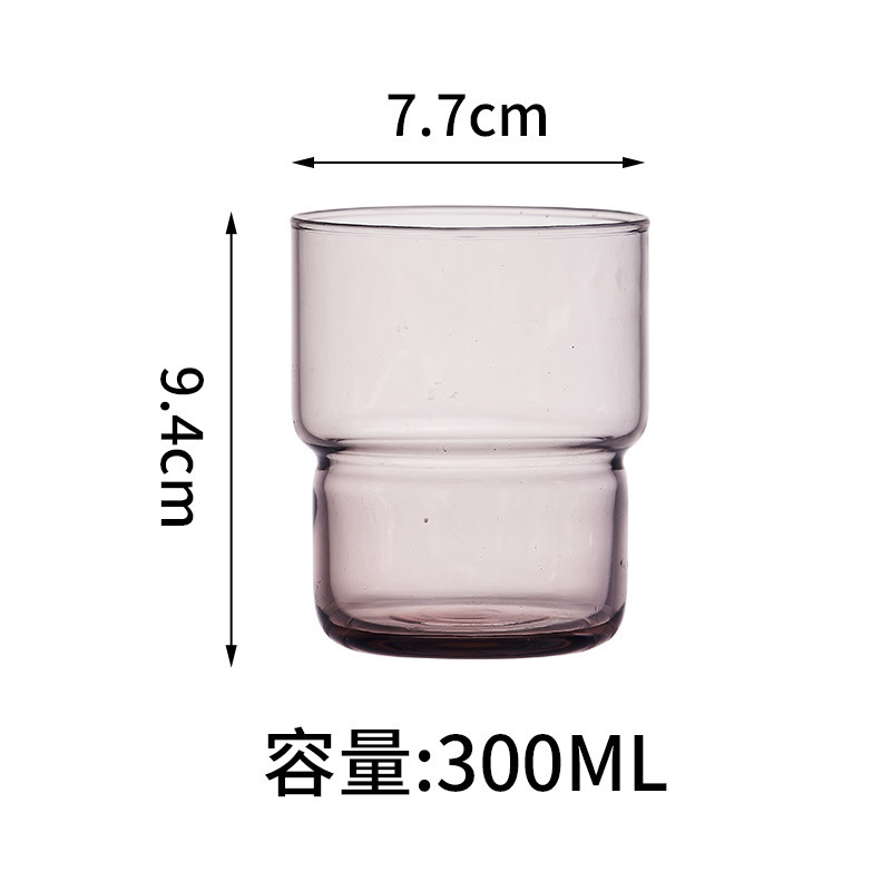 Taza de vidrio temperado a prueba de explosiones resistente a altas temperaturas, taza de agua de leche y café, taza de enjuague bucal de hotel de alta calidad, fabricación de patrones