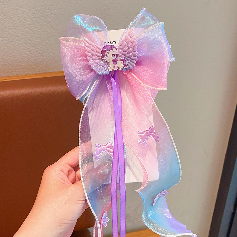 Nuevo clip de peludo para niños, accesorios para el cabello, tocado para niñas, horquilla, horquilla de lazo para bebé, pony, lindo