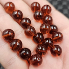 人造琥珀蜜蜡圆珠散珠塑料树脂diy手链项链饰品配件手工珠子