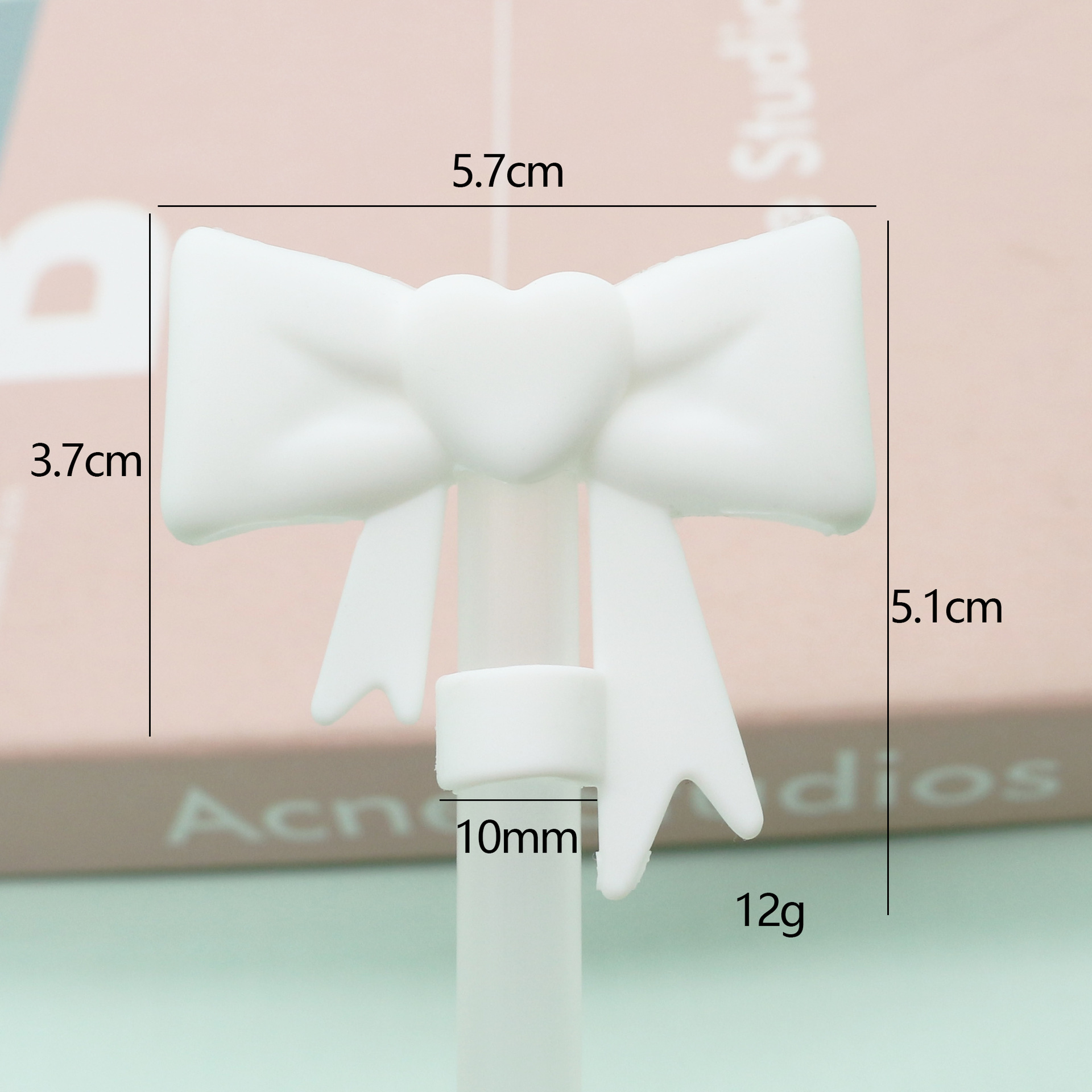 Tapa de pajita de silicona de grado alimenticio de 10mm Tapa de pajita a prueba de polvo Tapa de pajita linda Cubierta de polvo de dibujos animados tridimensional Cubierta de pajita