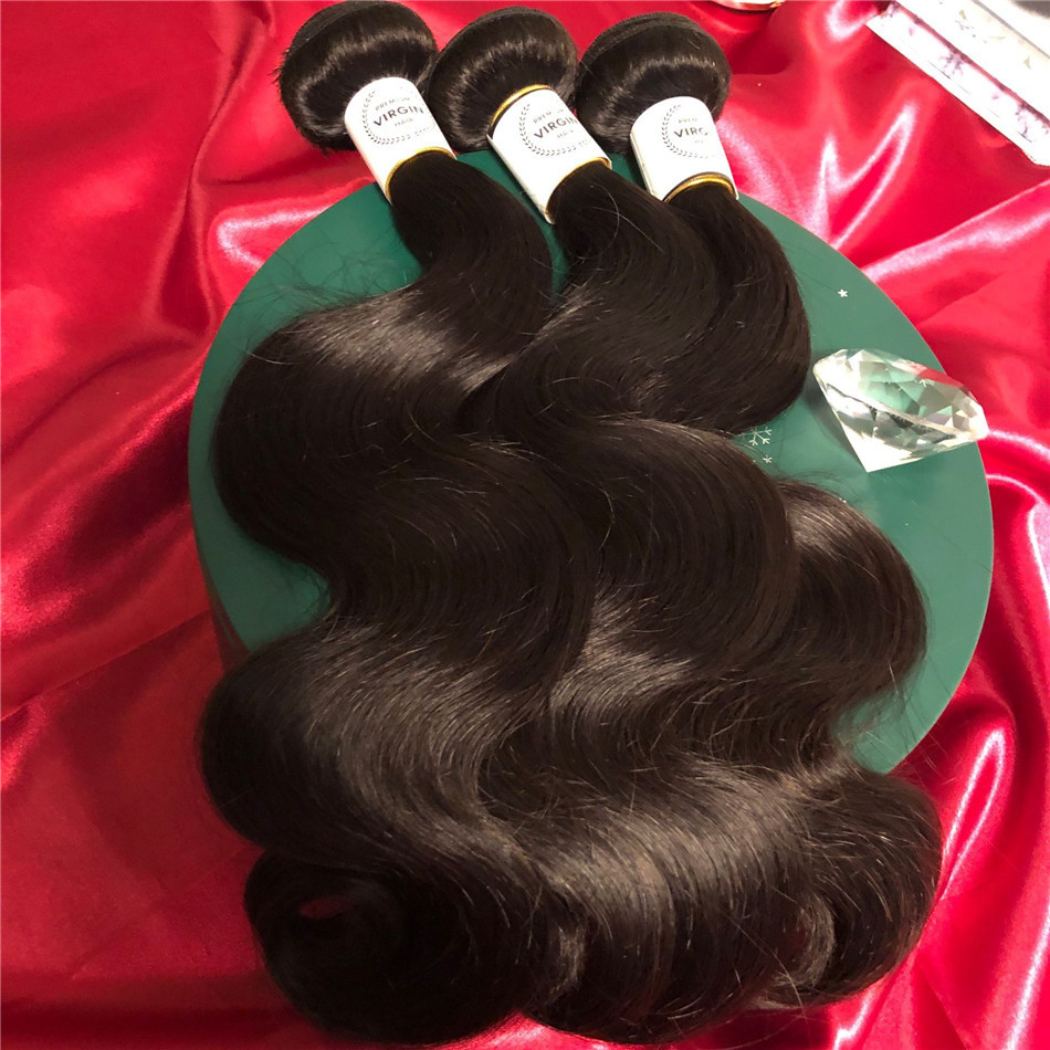 Body wave human hair bundle, Brazilian wig, European and American real hair curtain, 9A wig, cross-border