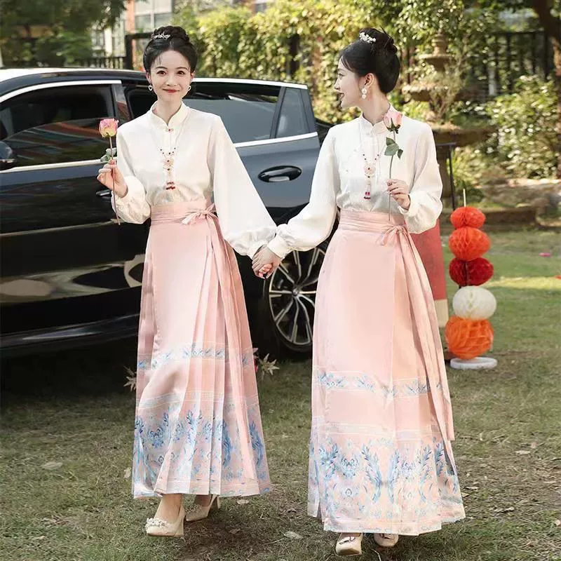 Китайский чонсам костюм для невесты женский новый весенний свадебный сестринский полк может носить костюм Hanfu розовый костюм
