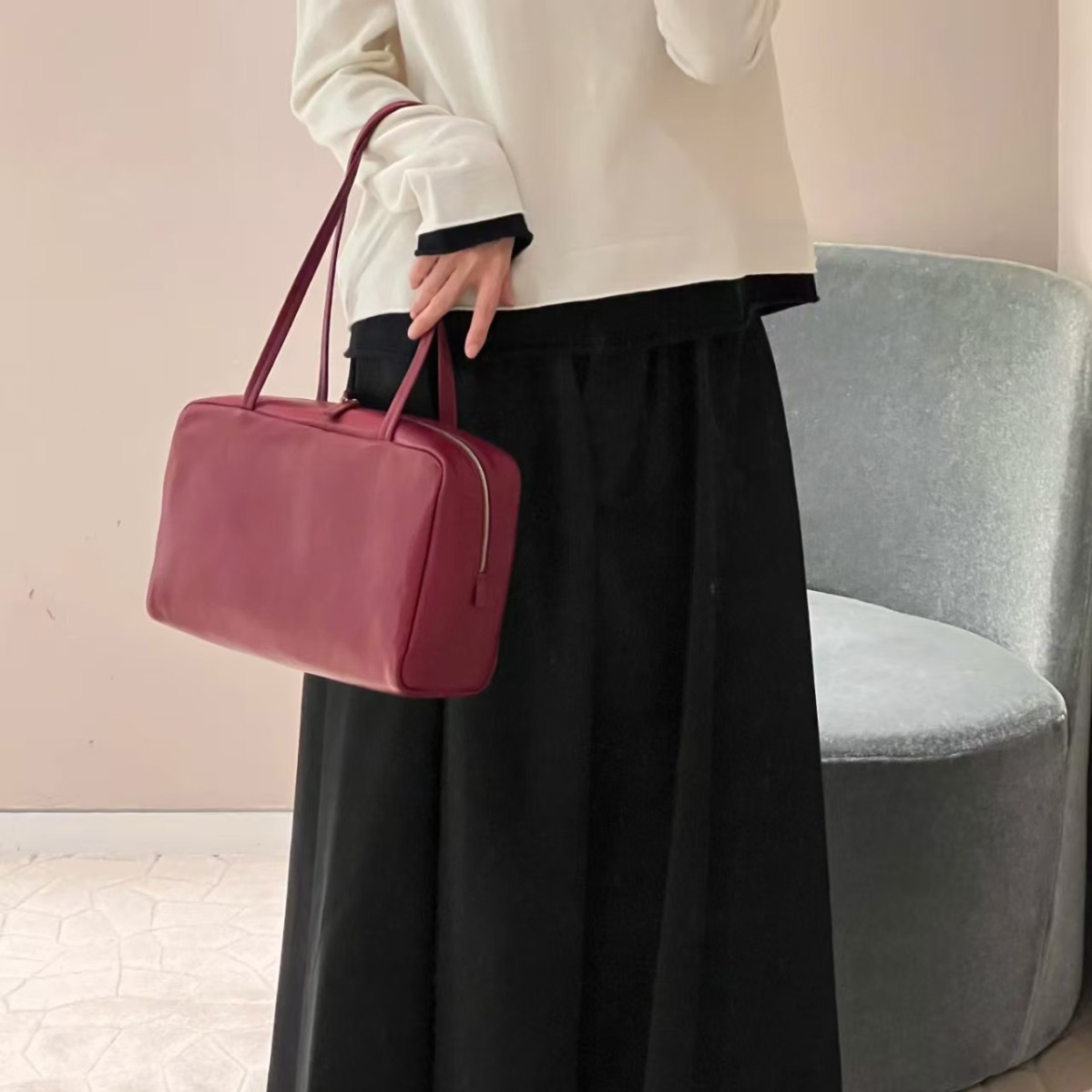 2026 New Row Wedding Genuine Leather Handbag & Crossbody Bag For Women, Luxury Niche Commuter Messenger Bag - Thumbnail 4