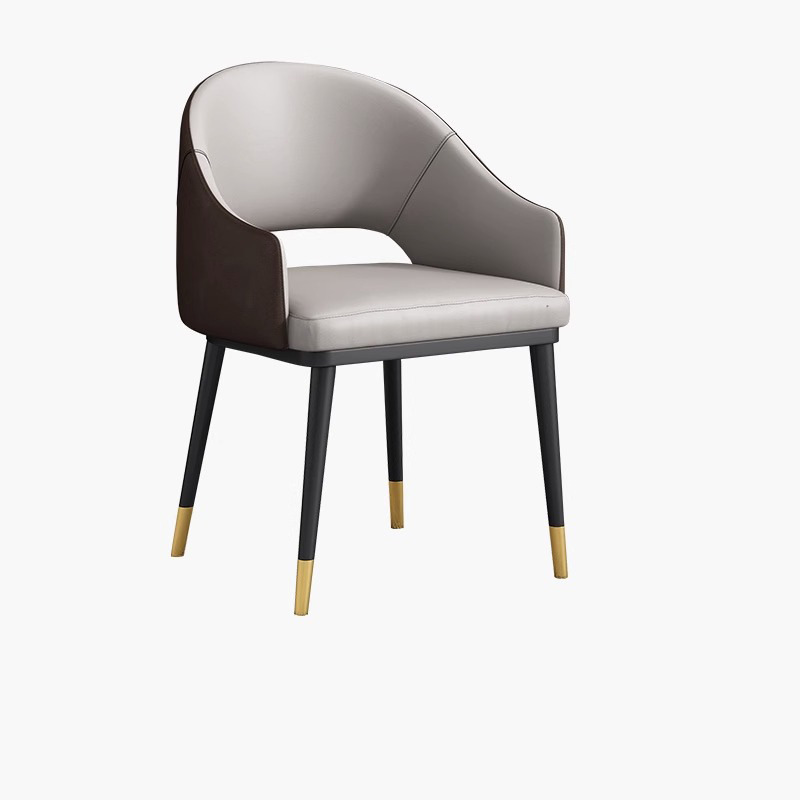 Luz de lujo comedor silla mesa de comedor silla moderna simple ocio respaldo suave bolsa de café silla Hotel negociación silla