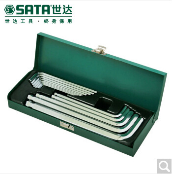 世达14件加长球头平头内六角扳手组套09141 09143