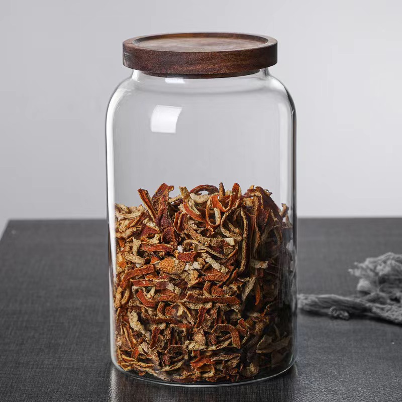 厂家批发大容量陈皮茶叶储存罐食材密封罐药材展示罐零食收纳罐