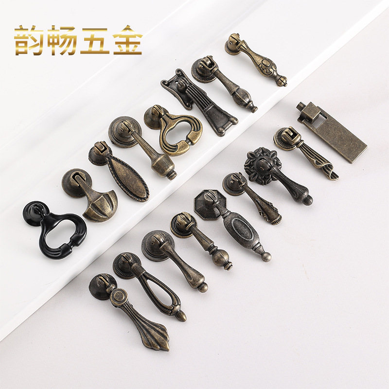 Wholesale Single-Hole Drawer Ring Handle, Alloy Vintage Cabinet Door Bathroom Cabinet Handle, Round Handle, Alloy Pull Knob Wholesale Single-Hole Drawer Ring Handle, Alloy Vintage Cabinet Door Bathroom Cabinet Handle, Round Handle, Alloy Pull Knob