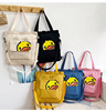 Shopping bag, cartoon cute capacious handheld bag strap, backpack, worn on the shoulder, Korean style
