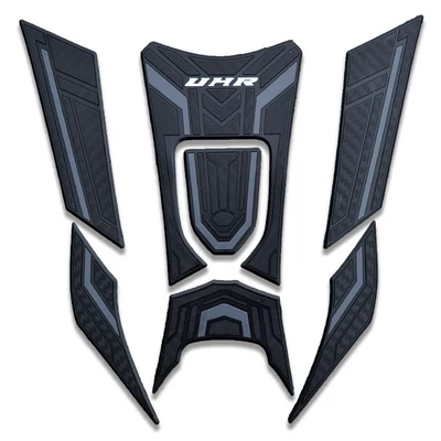 Uhr150 Fuel Tank Sticker, Fuel: Motorcycle pedals - gray-complete-set-of-7-pieces