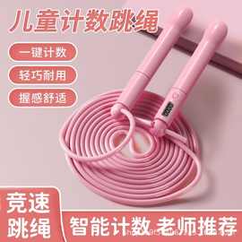 厂家直销儿童计数跳绳运动健身燃脂学生训练中考比赛专业电子跳绳