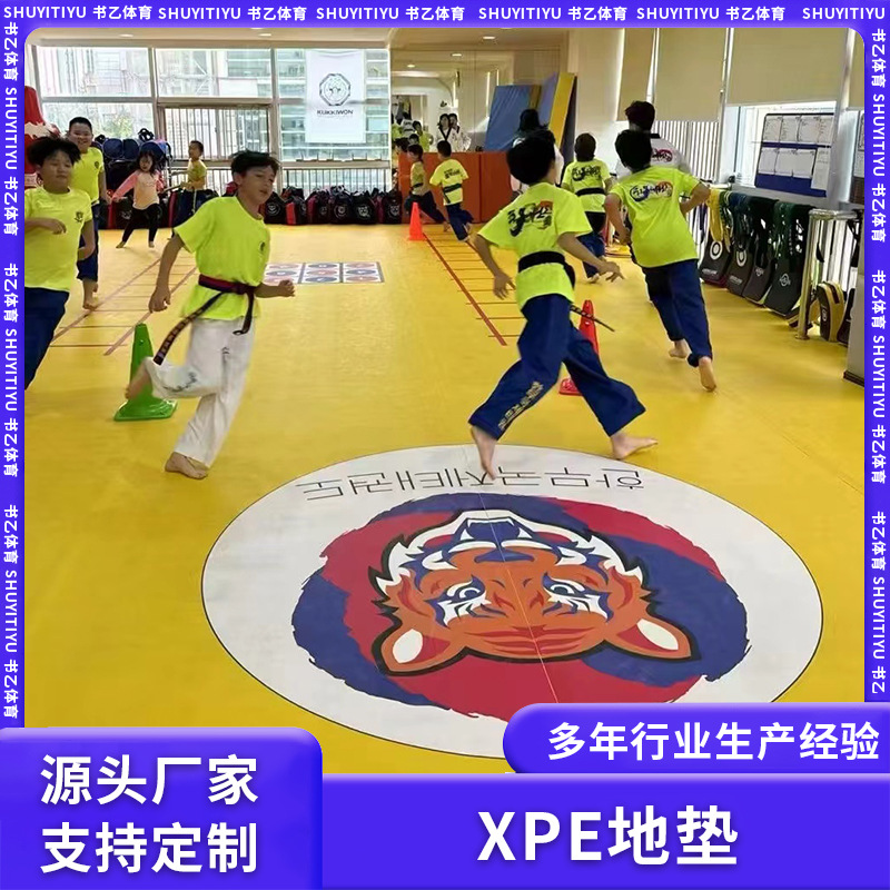 xpe跆拳道摔跤地垫 训练比赛散打武术摔跤垫耐磨运动场地软体垫