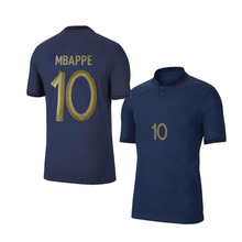 2022世界杯新款法國球衣10號姆巴佩泰版上衣足球服套裝阿根廷球衣
